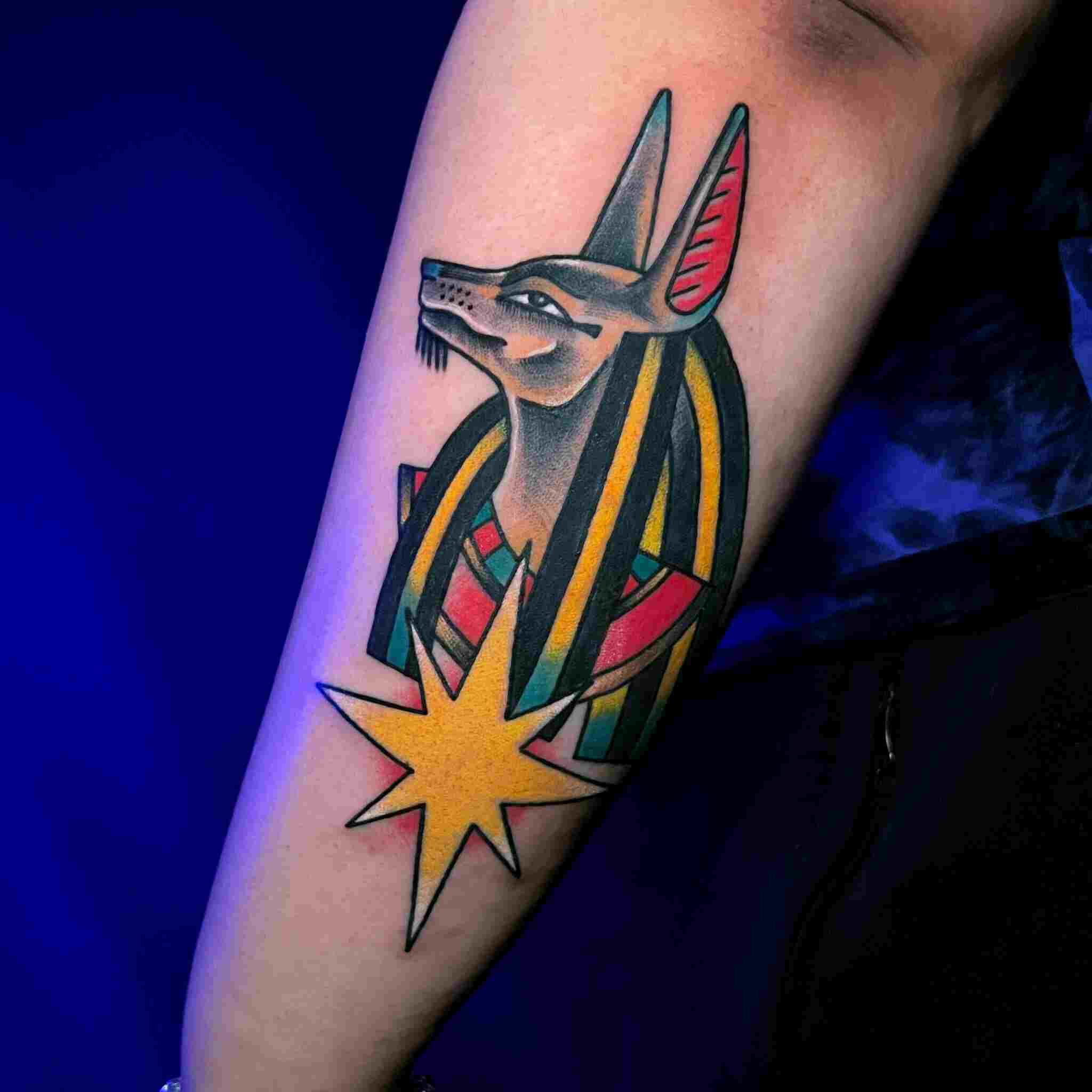 Anubis, Lord of the Underworld FINISHED Jake Hotz, Eternal Tattoo Omaha,  Nebraska : r/tattoo
